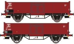 Exact-Train EX23981 - H0 - 2-tlg. Set Offene Güterwagen EUROP, NMBS, Ep. III - Set 1